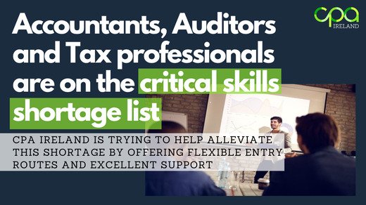 Accountants, Auditors and Tax professionals are on the critical skills shortage list
