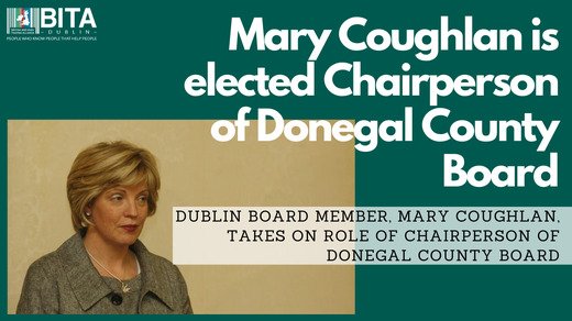 Mary Coughlan is elected Chairperson of Donegal County Board