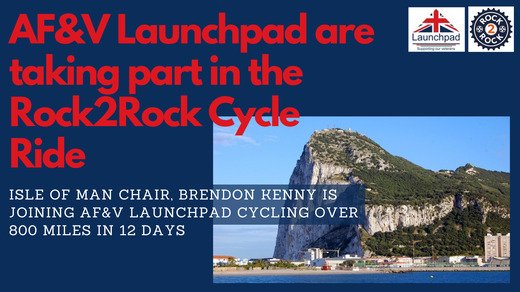 AF&V Launchpad are taking part in the Rock2Rock Cycle Ride