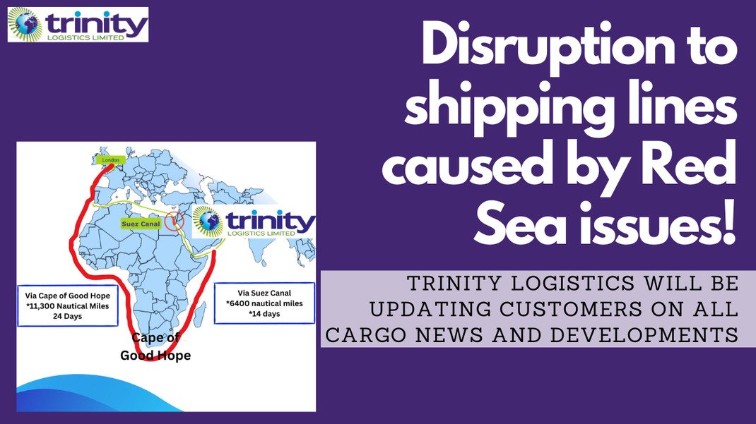 Disruption to shipping lines caused by Red Sea issues!