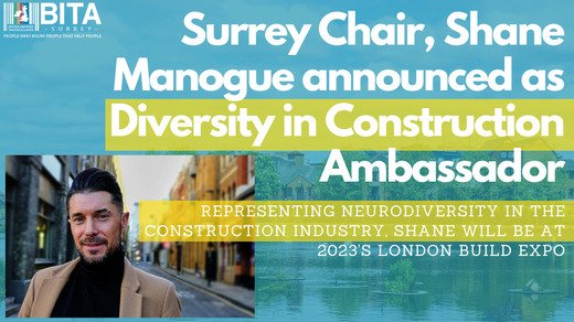 Surrey Chair, Shane Manogue announced as Diversity in Construction Ambassador