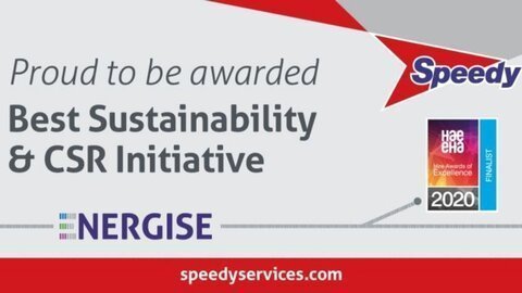 Best Sustainability & CSR Initiative' award, at the Hire Awards of Excellence 2020.