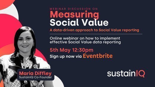 SustainIQ Webinar - "Measuring Social Value" to be held on the 5th May