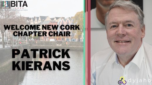 Welcoming our new Cork Chapter Chair, Patrick Kierans!