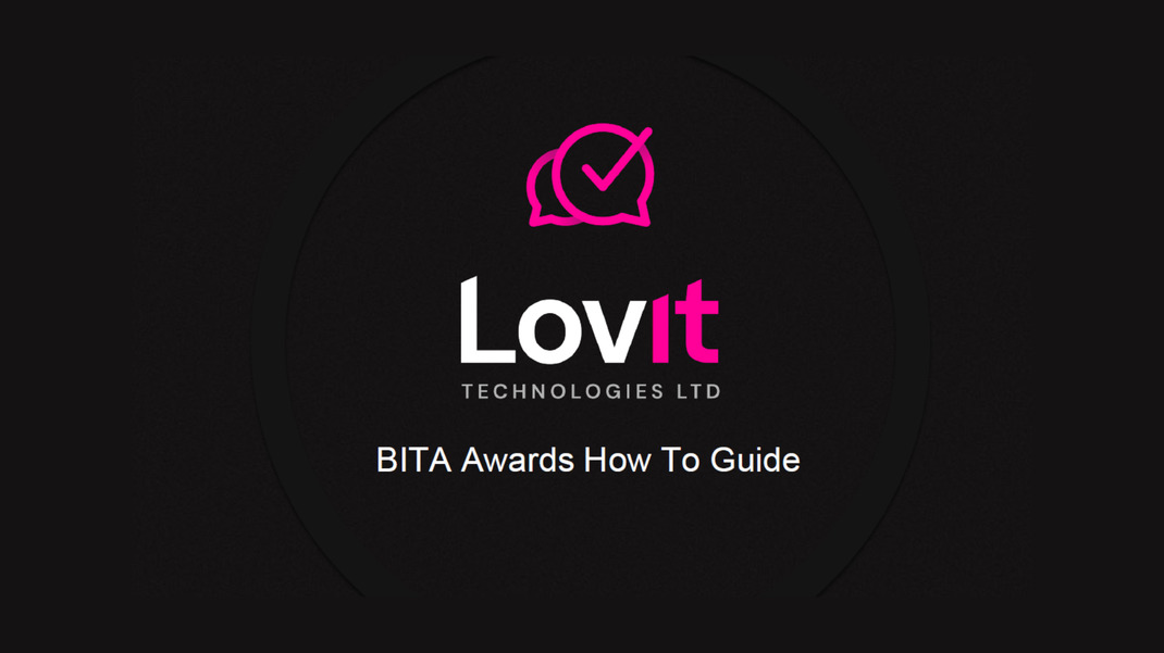 BITA Awards - How to use our New Platform