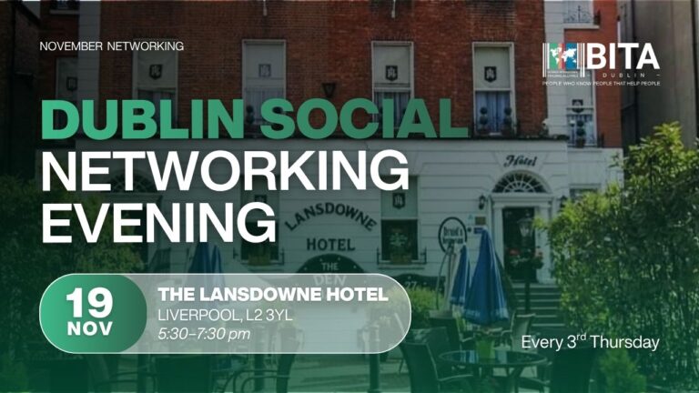 DUBLIN SOCIAL Networking EVENING NOV